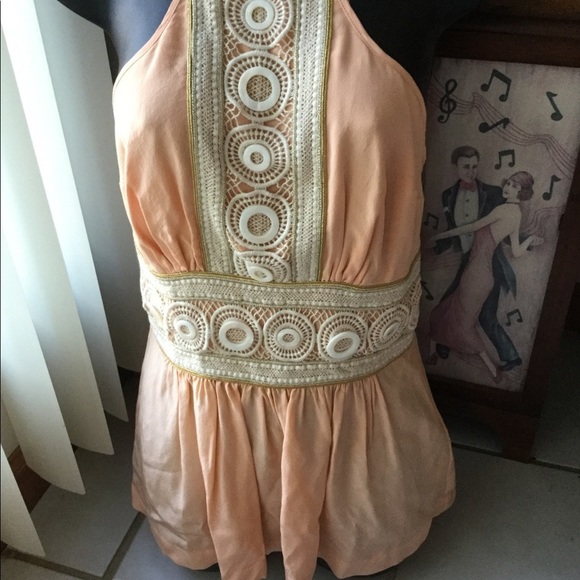 Tracy Reese Tops - Tracy Reese 100% Silk Halter Top